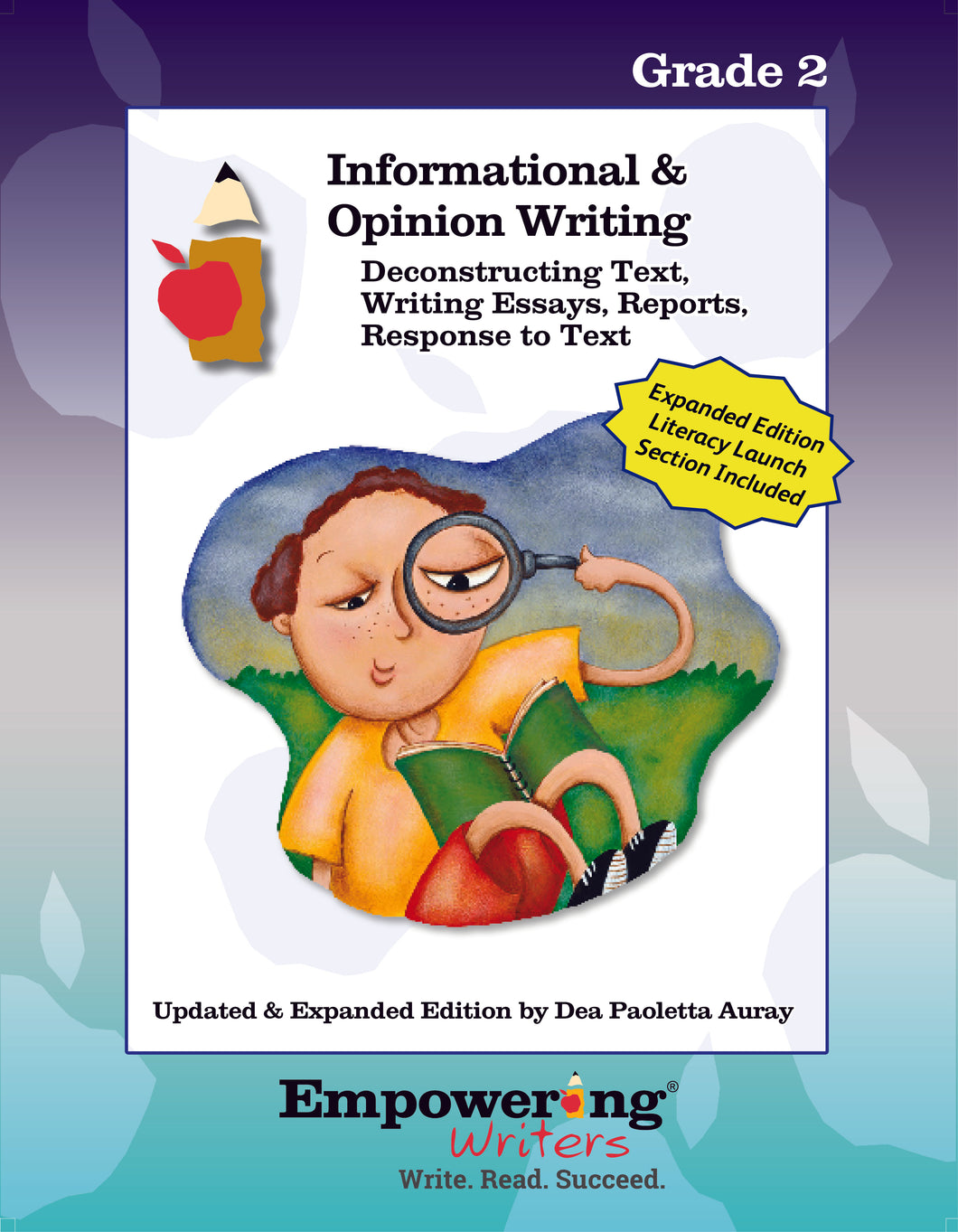 NEW - Grade 2 Informational & Opinion with Literacy Launch Writing Guide (printed) - U.S.