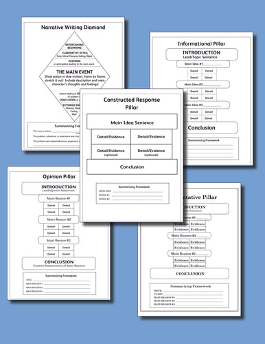 Graphic Organizers Digital Poster Set (DIGITAL DOWNLOAD)