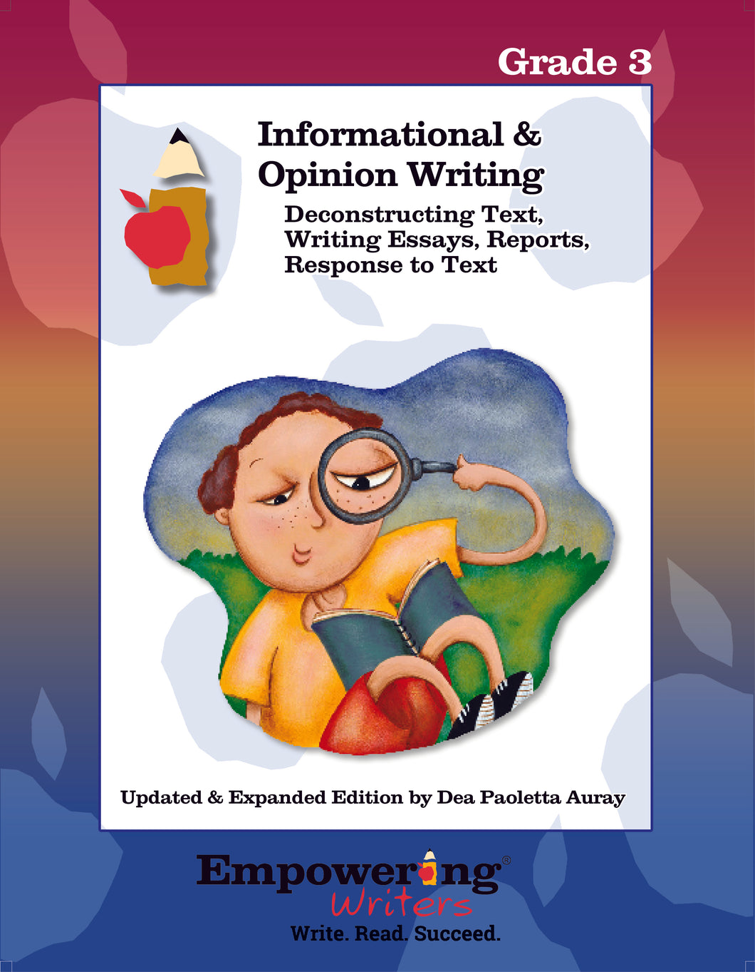 Grade 3 Informational & Opinion Writing Guide (printed) - Canada