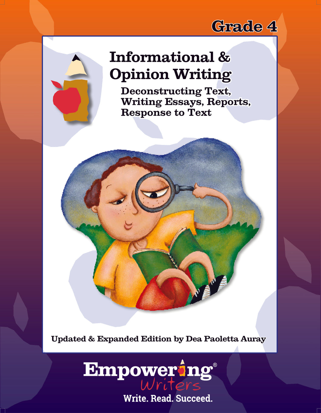 Grade 4 Informational & Opinion Writing Guide (printed) - U.S.