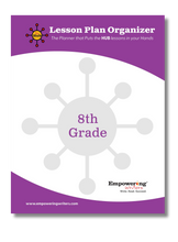 Load image into Gallery viewer, LESSON PLAN ORGANIZERS - printed planner to use with your digital Hub Guide - Grades K-8 (US Only)