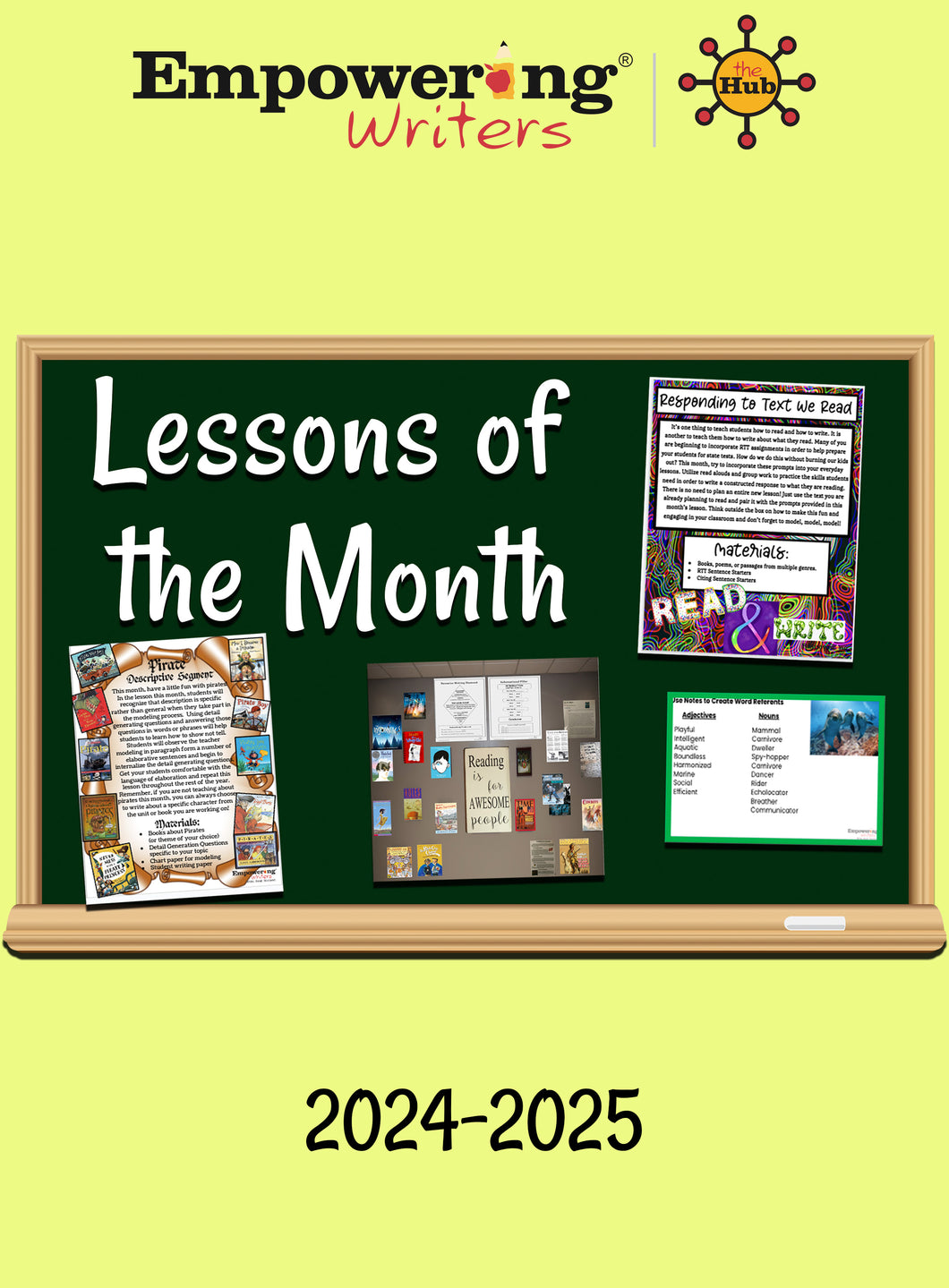 NEW for 2024-2025! The HUB - Lesson of the Month Subscription 2024-2025