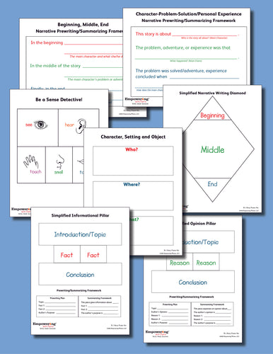 K-1 Writing Digital Poster Set (DIGITAL DOWNLOAD)