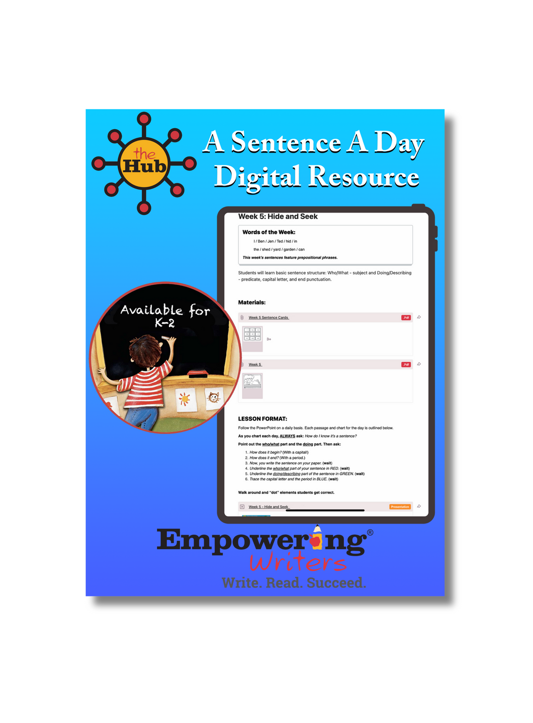 A Sentence A Day - Gr K-2 (DIGITAL)