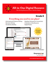 Load image into Gallery viewer, Gr. K-1 ALL IN ONE Writing Resource includes multiple genres - (DIGITAL)  (Canada)