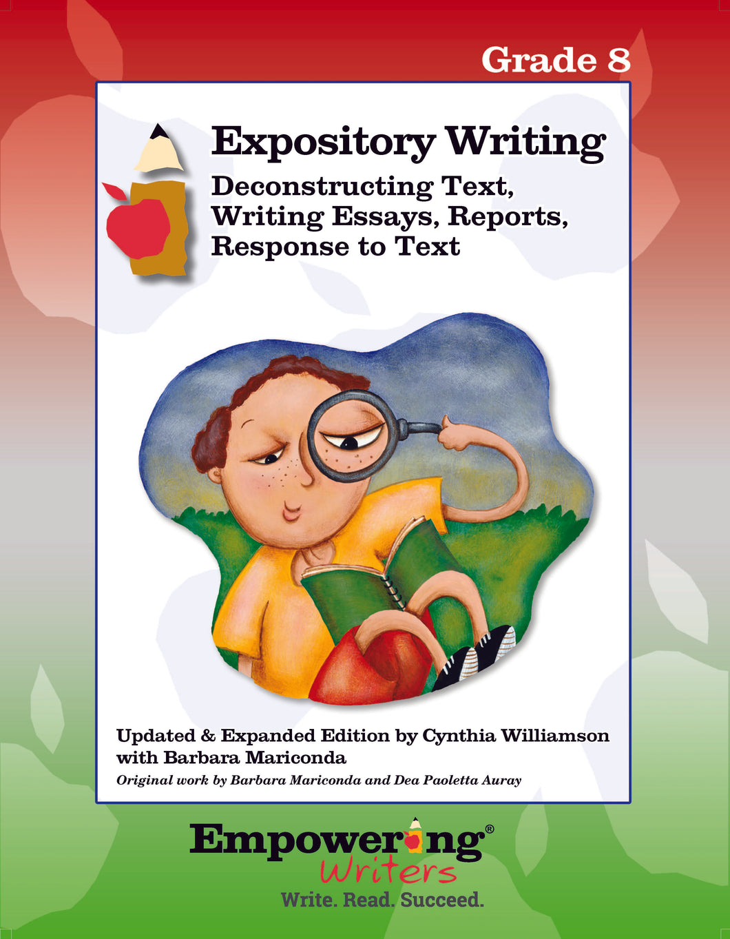 Grade 8 Expository (Informational) Writing Guide (printed) - Canada