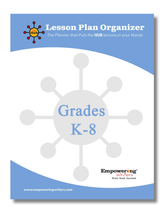 Load image into Gallery viewer, LESSON PLAN ORGANIZERS - printed planner to use with your digital Hub Guide - Grades K-8 (US Only)