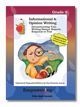 Load image into Gallery viewer, INFORMATIONAL &amp; OPINION with LITERACY LAUNCH Writing Guide - Gr.2-6 (PRINTED) - U.S.