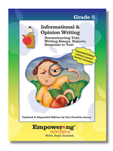 Load image into Gallery viewer, INFORMATIONAL &amp; OPINION with LITERACY LAUNCH Writing Guide - Gr.2-6 (PRINTED) - U.S.