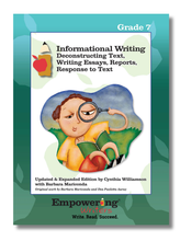 Load image into Gallery viewer, INFORMATIONAL Writing Guide (without Literacy Launch) - Gr. 7-8 (PRINTED) - U.S.