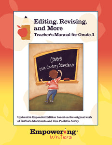 Grade 3 editing and revising cover