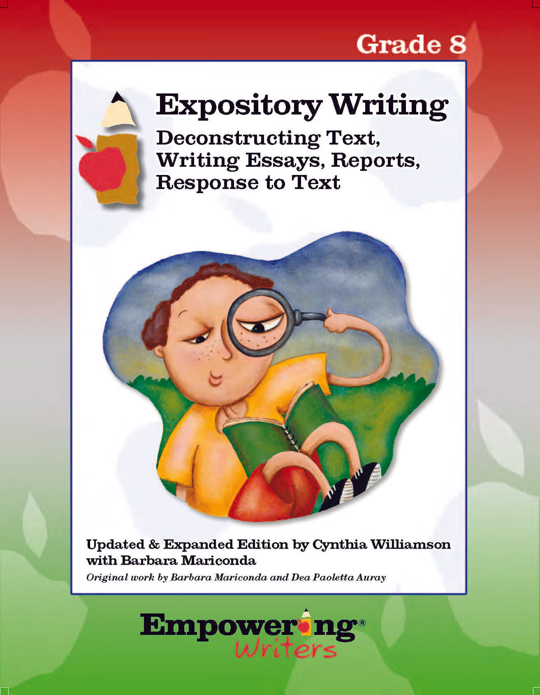 Grade 8 Informational/Expository Writing Guide (printed) - U.S.