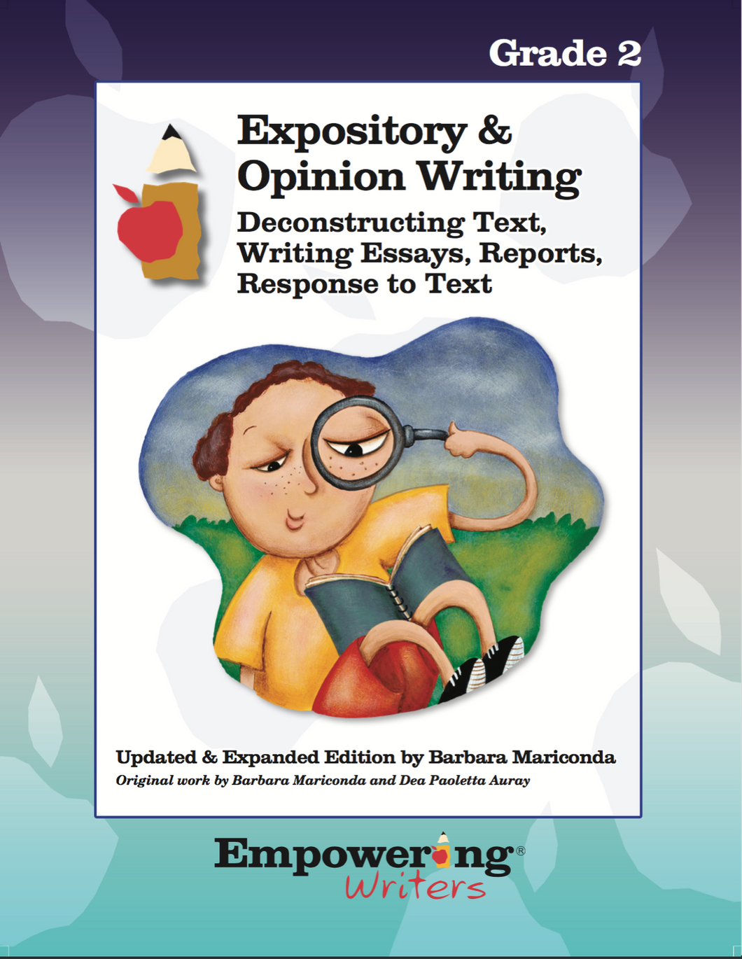 Grade 2 Informational/Expository & Opinion Writing Guide (printed) - U.S.