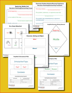 K-1 Writing Digital Poster Set