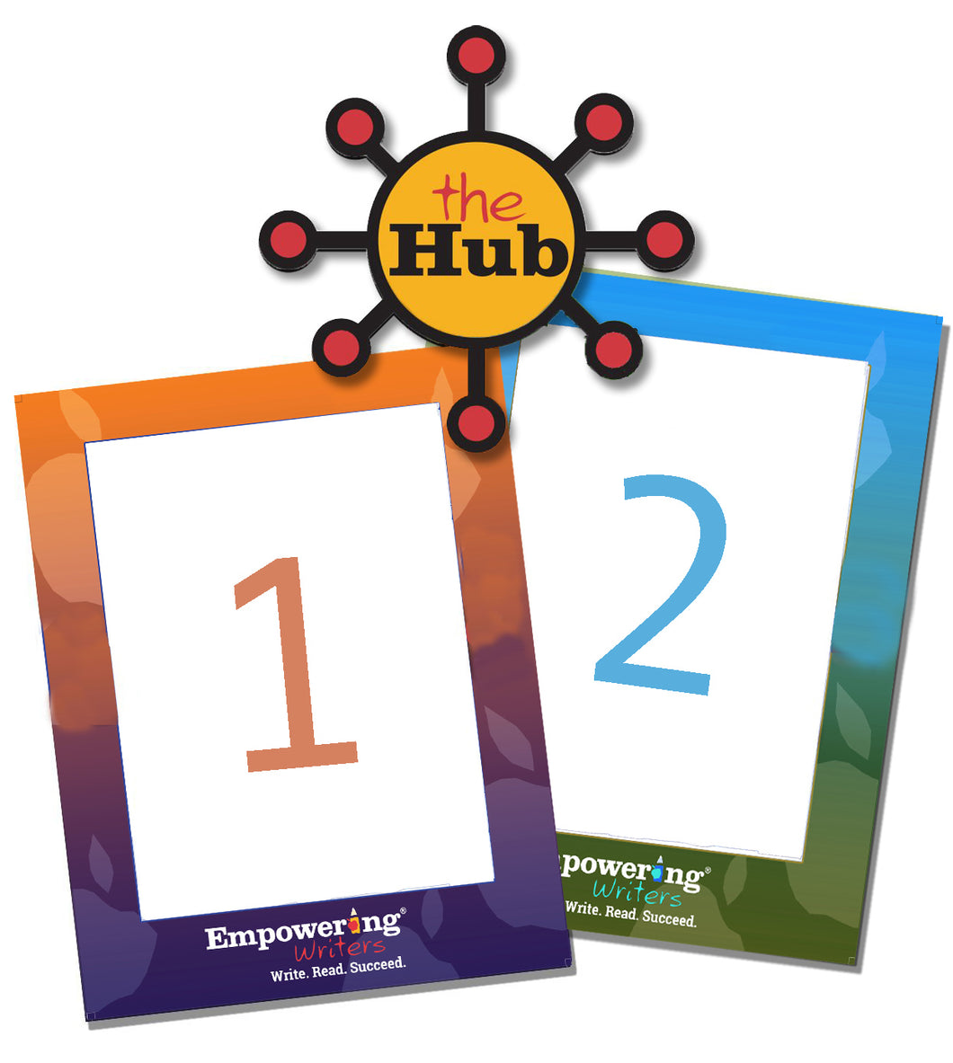 The HUB - 2 Title License, choose any grade (2-8) from GRTW, SAD, Narr, Info, Editing Revising or Arg for 1 teacher